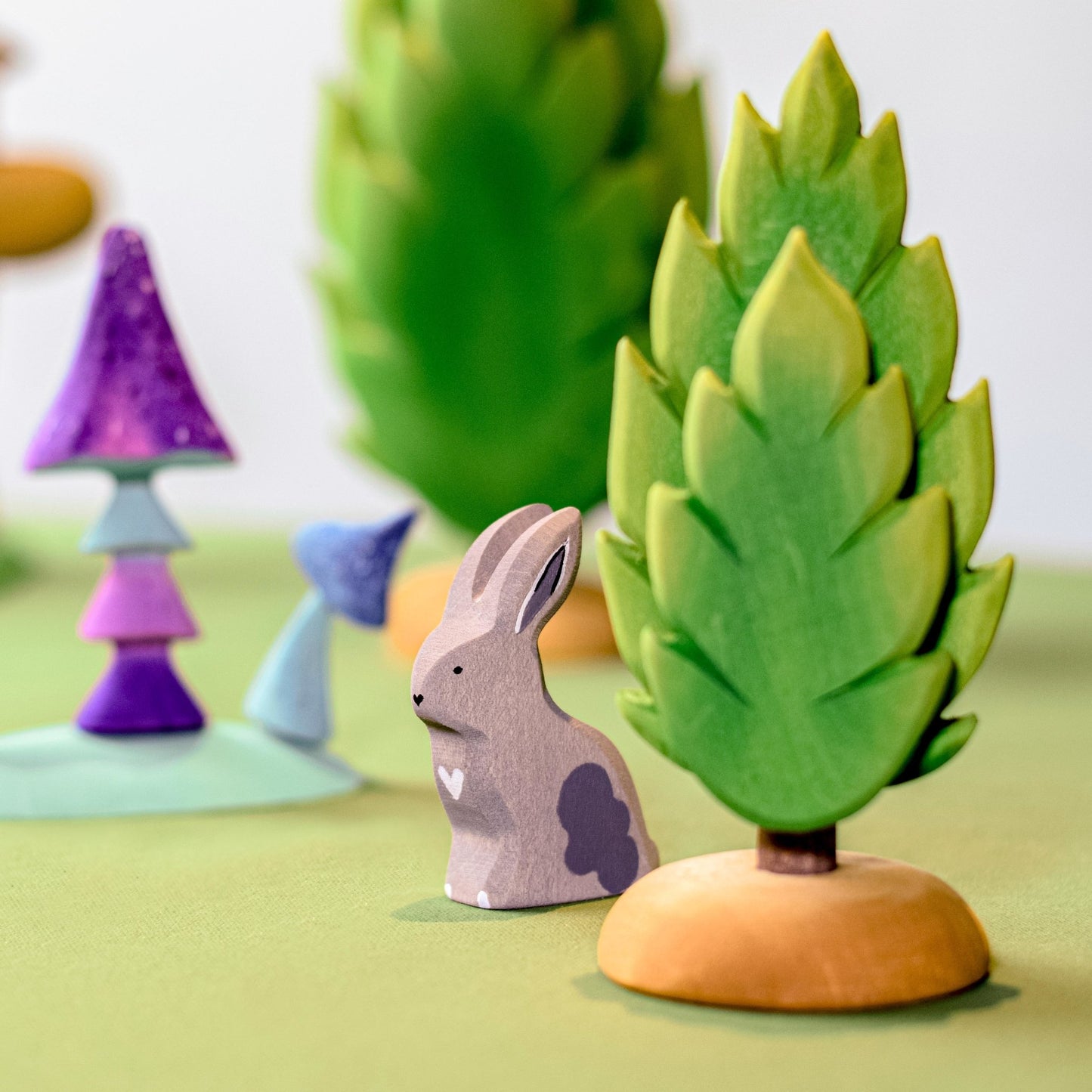 Bumbu Toys - Konijn zittend grijs - Playlaan
