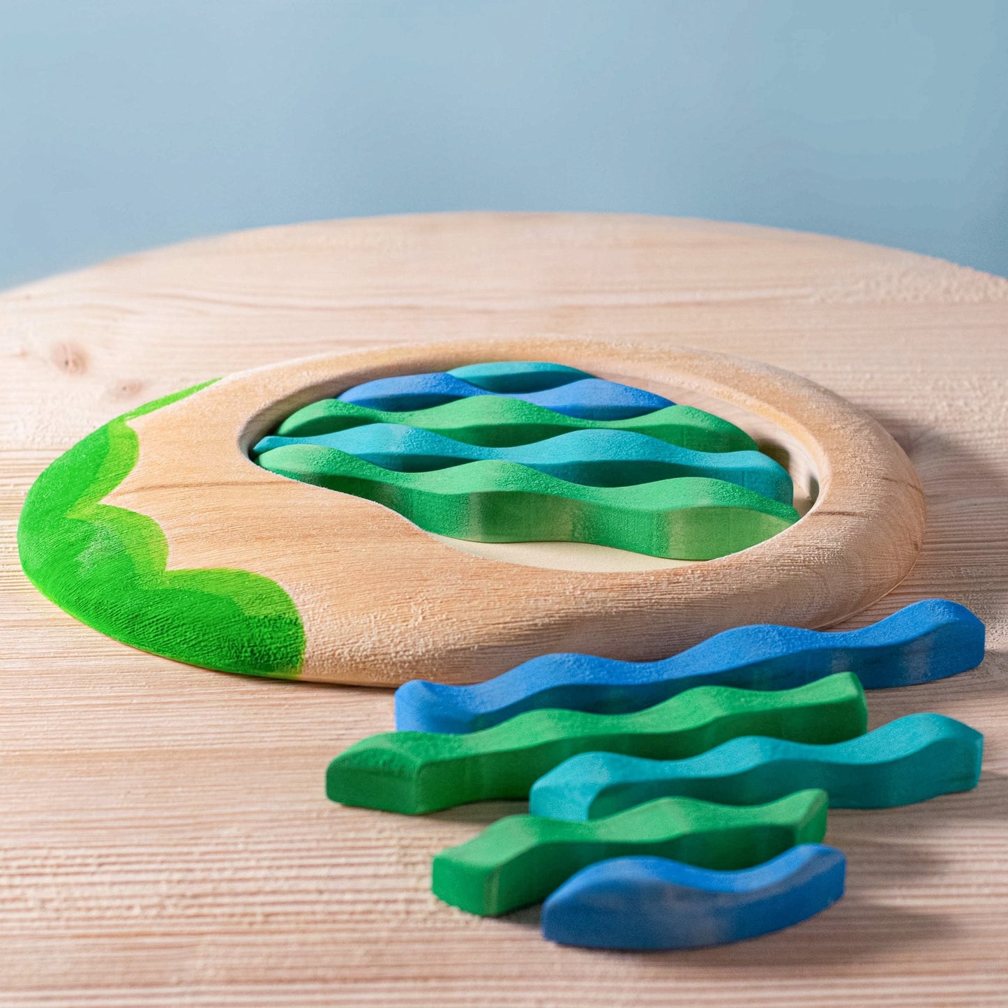 Bumbu Toys - Meer Lisdoddes Waterlelie Vis Reiger Meisje en Eendjes set - Playlaan