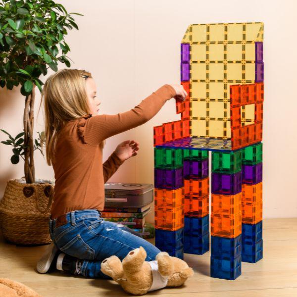 Coblo - Magnetisch Baseplates Blauw - Groen - Set van 2 - Playlaan