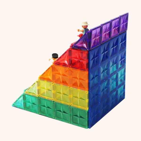 Coblo - Magnetisch Baseplates Blauw - Groen - Set van 2 - Playlaan