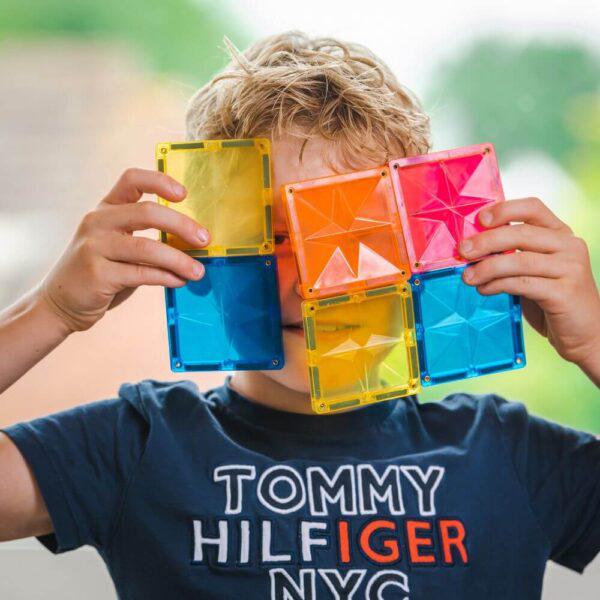 Coblo - Magnetische Tegels Regenboog - Set van 8 - Playlaan