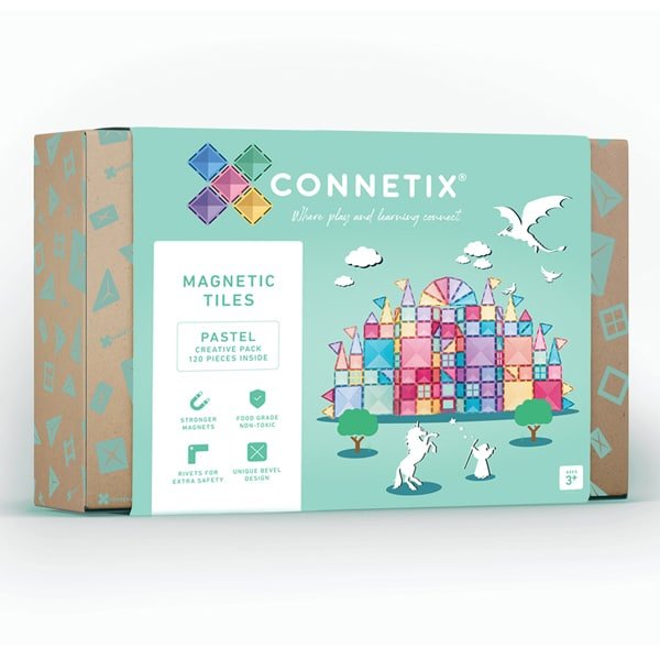 Connetix - Pastel Magnetische Tegels Creative Pack set 120st - Playlaan