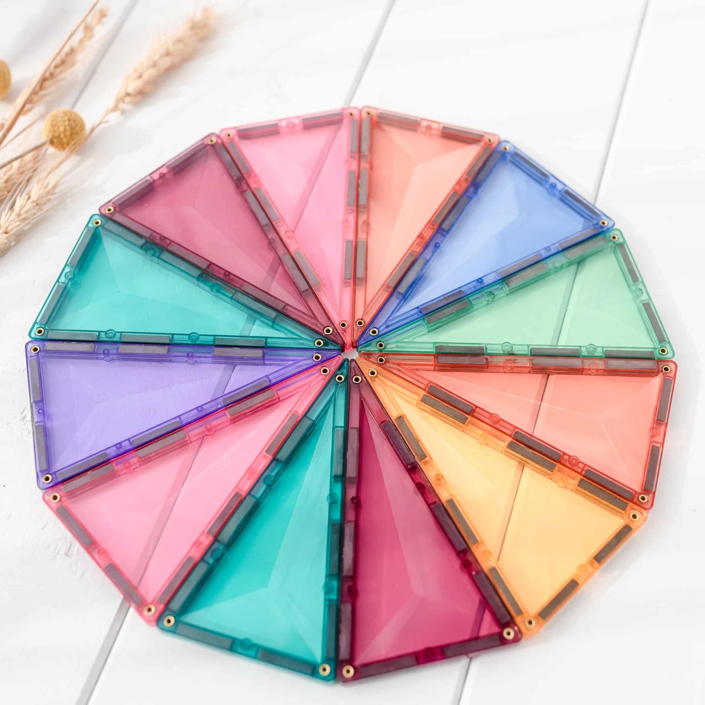 Connetix - Pastel Magnetische Tegels Geometry Pack set 40st - Playlaan