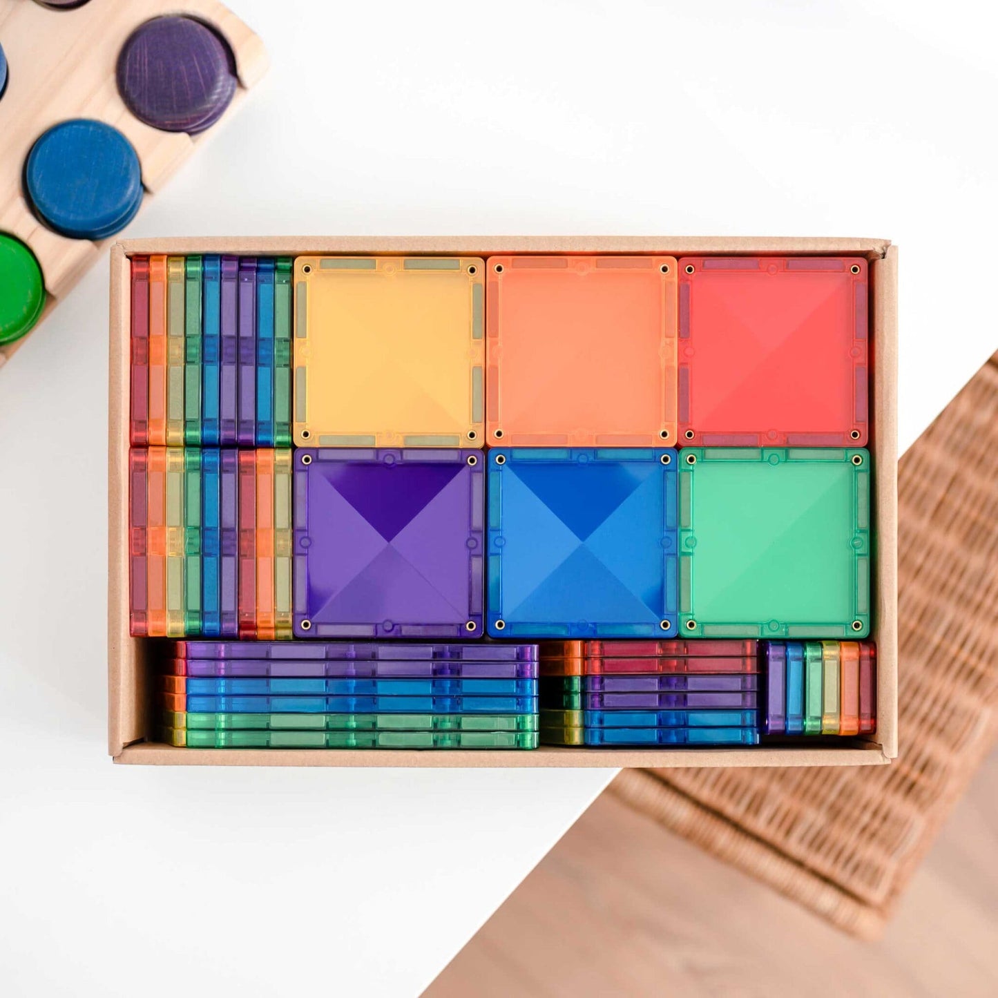 Connetix - Rainbow Creative Pack - Magnetische Tegels set 102st - Playlaan