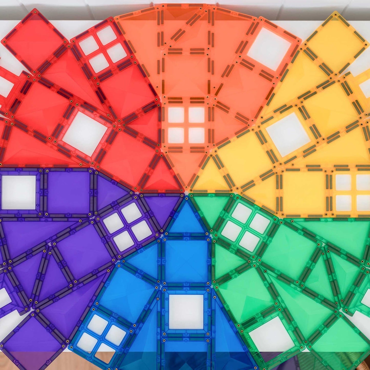 Connetix - Rainbow Creative Pack - Magnetische Tegels set 102st - Playlaan