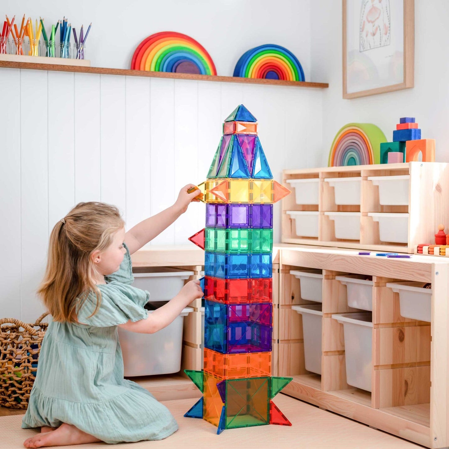 Connetix - Rainbow Creative Pack - Magnetische Tegels set 102st - Playlaan