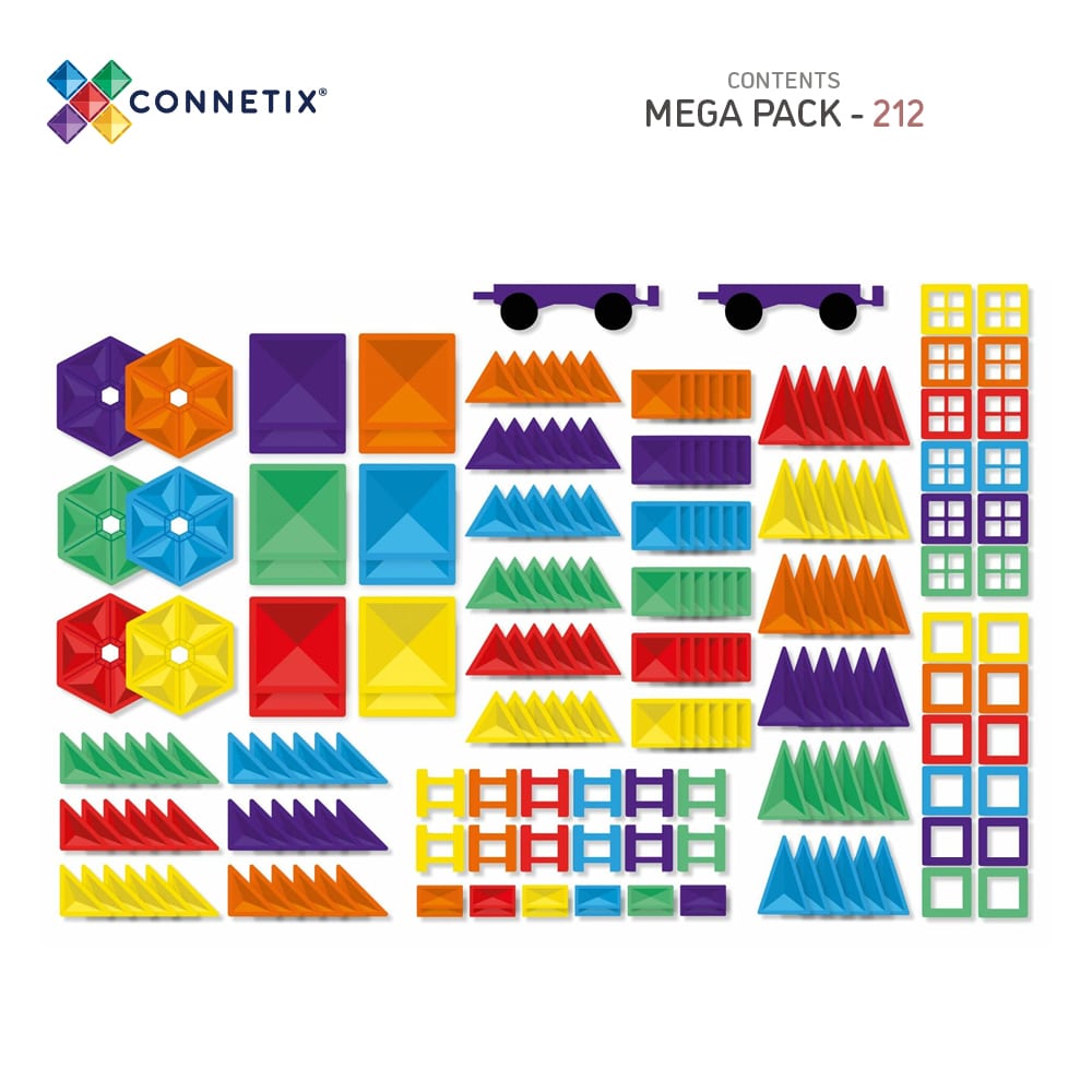 Connetix - Rainbow Magnetische Tegels Mega Pack set 212st - Playlaan