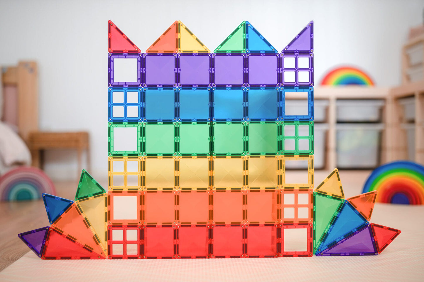 Connetix - Rainbow Starter Pack - Magnetische Tegels set 60st - Playlaan