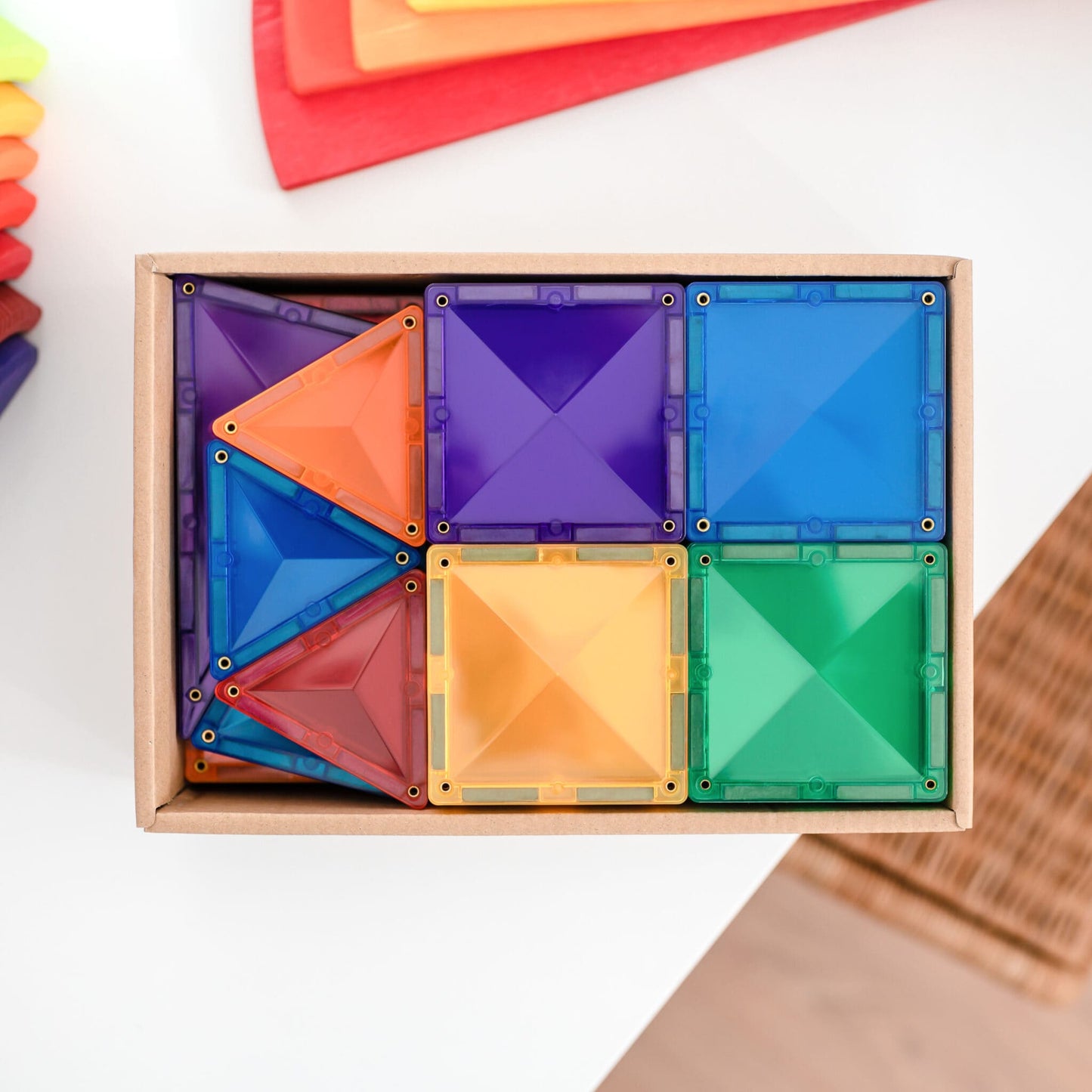 Connetix - Rainbow Starter Pack - Magnetische Tegels set 60st - Playlaan