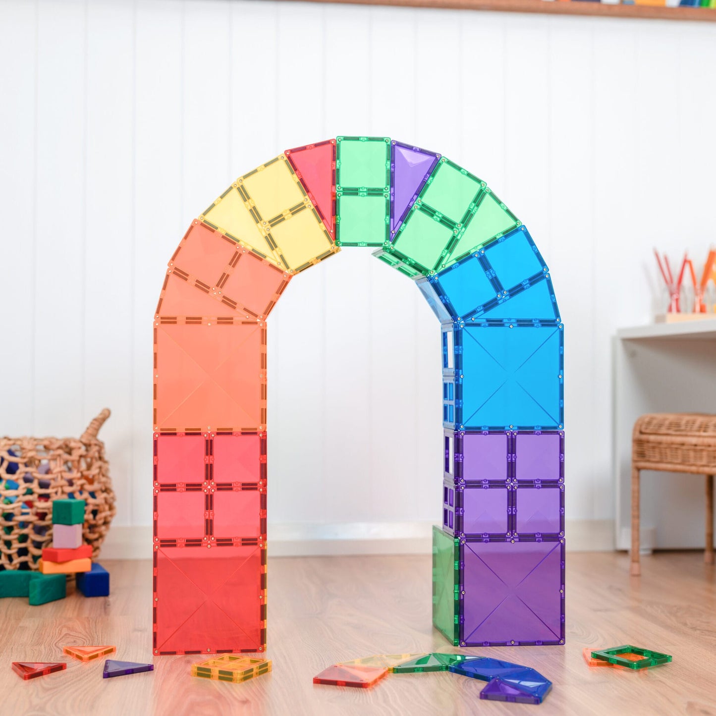 Connetix - Rainbow Starter Pack - Magnetische Tegels set 60st - Playlaan