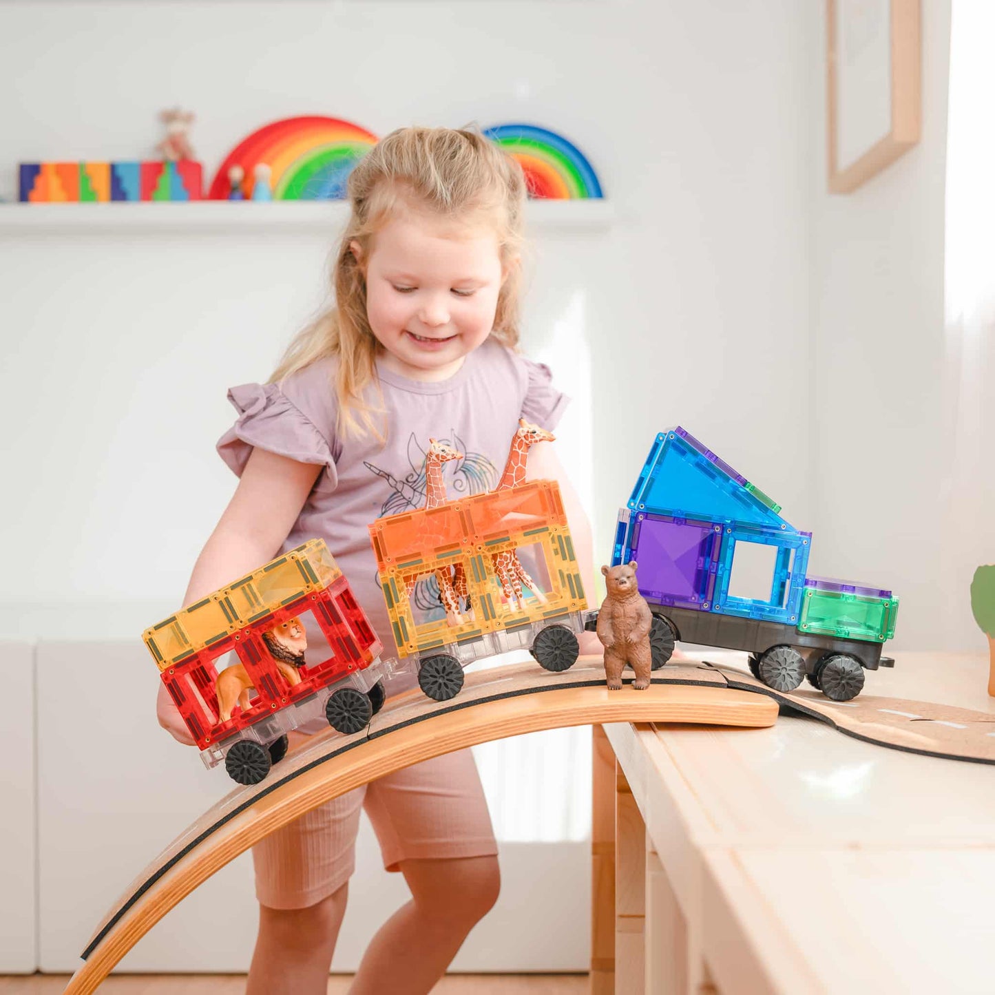 Connetix - Rainbow Transport Pack set van 50 stuks - Playlaan