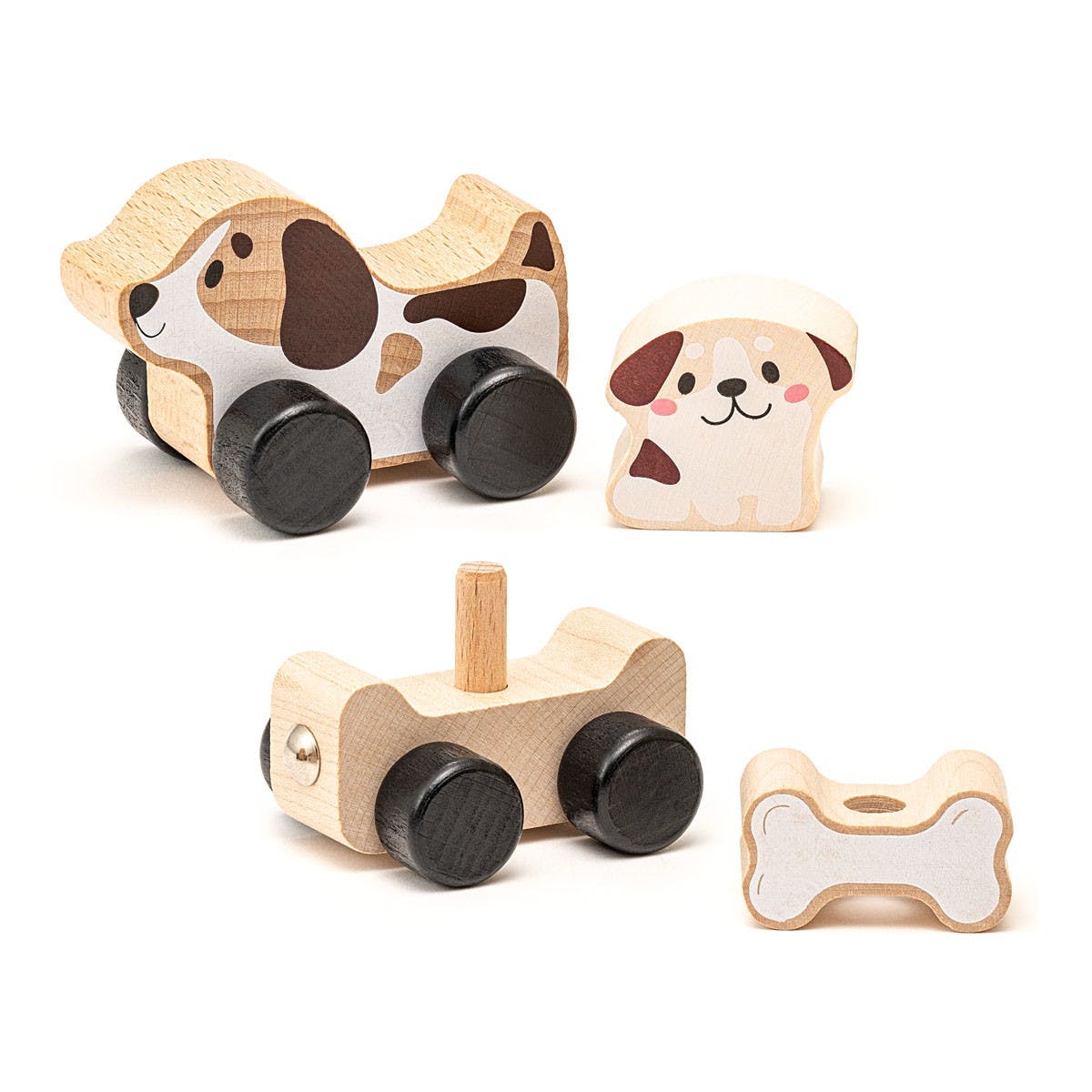 Cubika - Wooden toy "Clever Puppies" - Playlaan