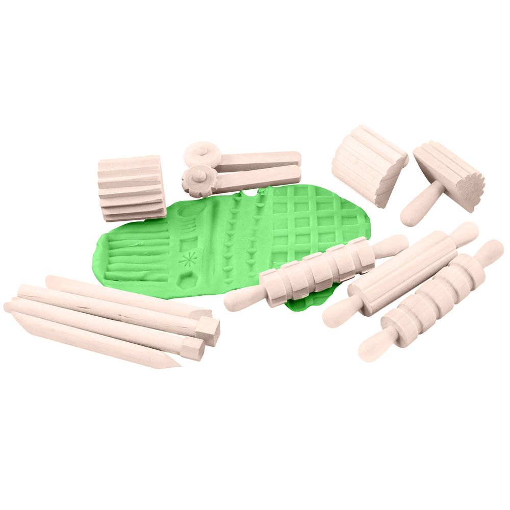Eduplay - Houten Klei Speelset Naturel - Playlaan