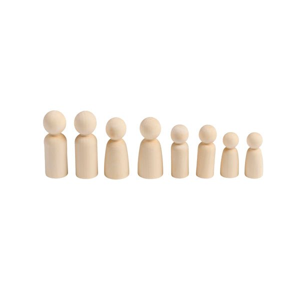 Eduplay - Houten poppetjes Familie set van 8 - Playlaan
