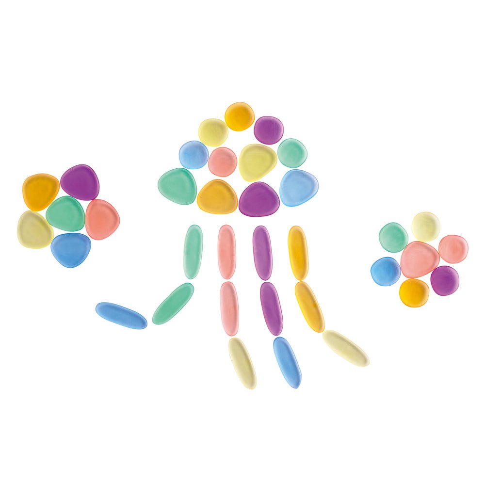 Edx Education - Translucent Junior Rainbow Pebbles - Playlaan