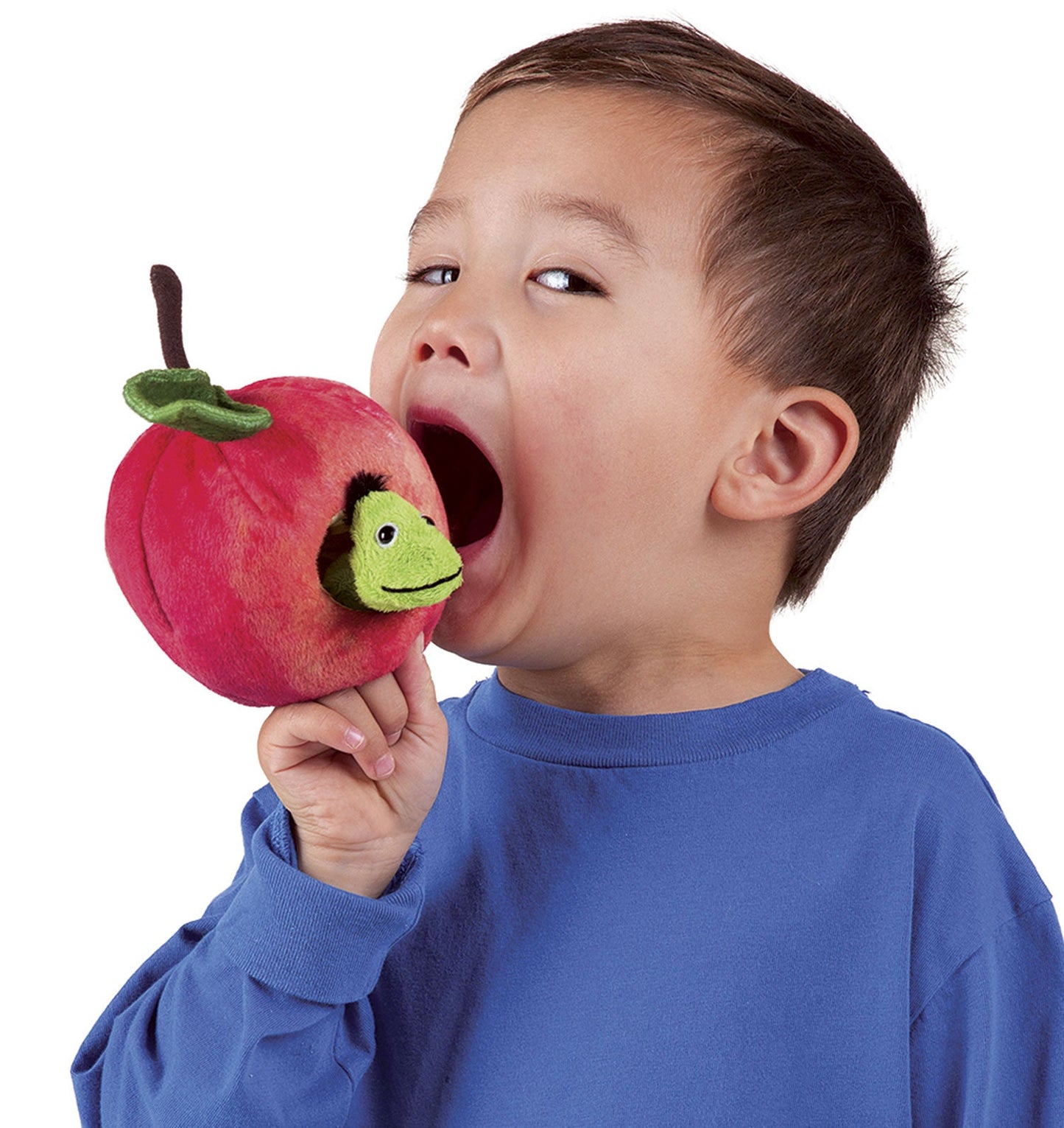 Folkmanis - Handpop - Worm in Apple - Playlaan