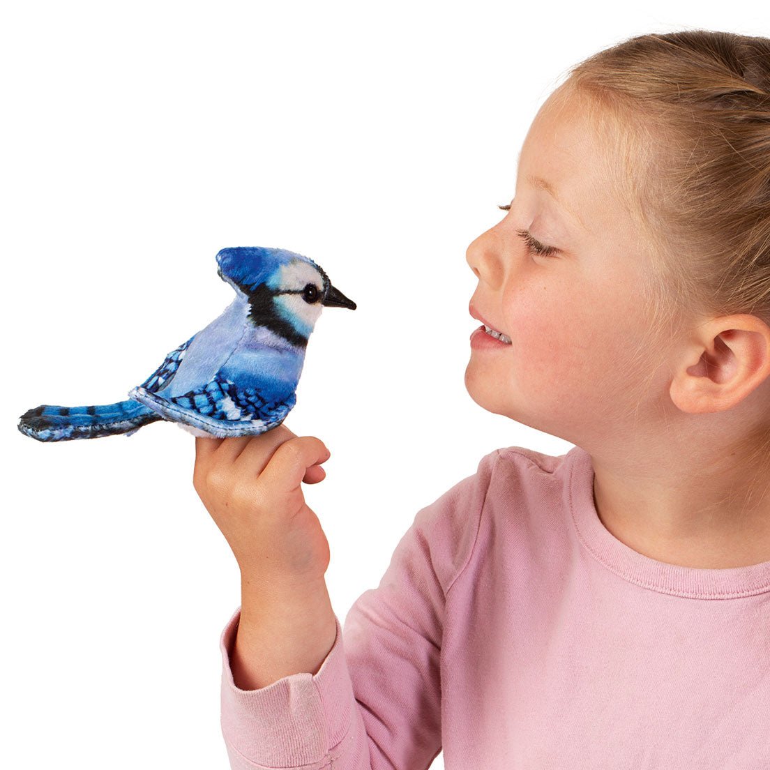 Folkmanis - Vinger poppetje - Mini Blue Jay - Playlaan