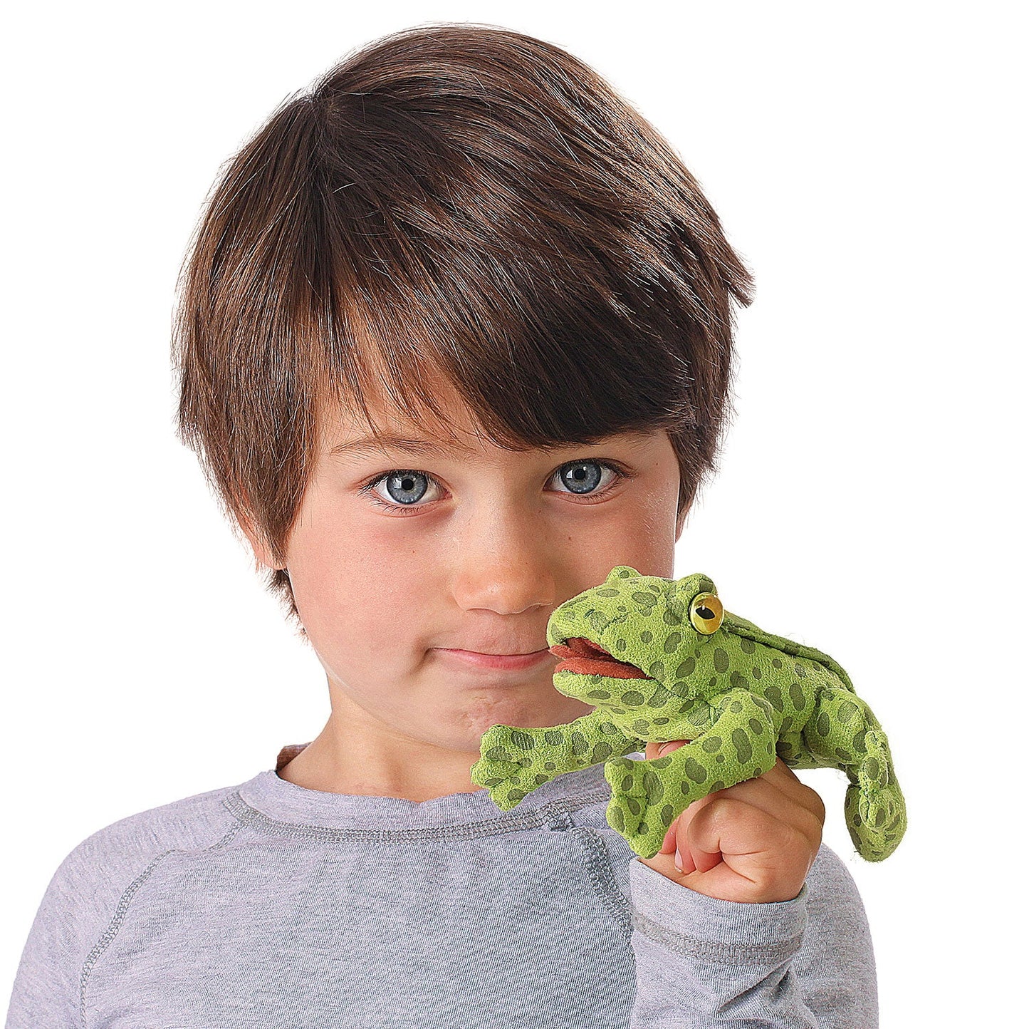 Folkmanis - Vinger poppetje - Mini Frog - Playlaan
