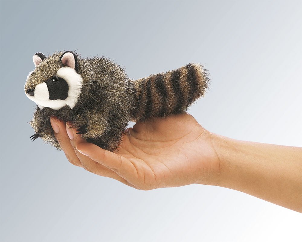 Folkmanis - Vinger poppetje - Mini Raccoon - Playlaan