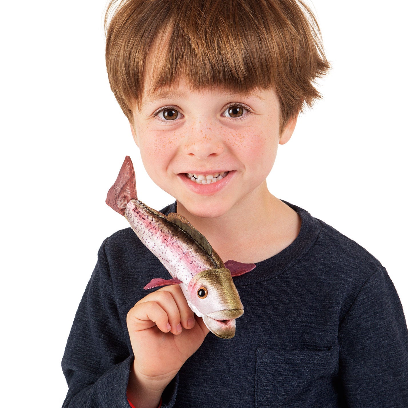 Folkmanis - Vinger poppetje - Mini Rainbow Trout - Playlaan