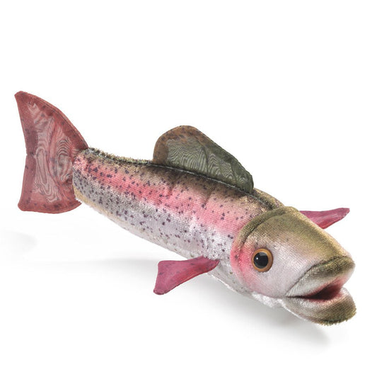 Folkmanis - Vinger poppetje - Mini Rainbow Trout - Playlaan