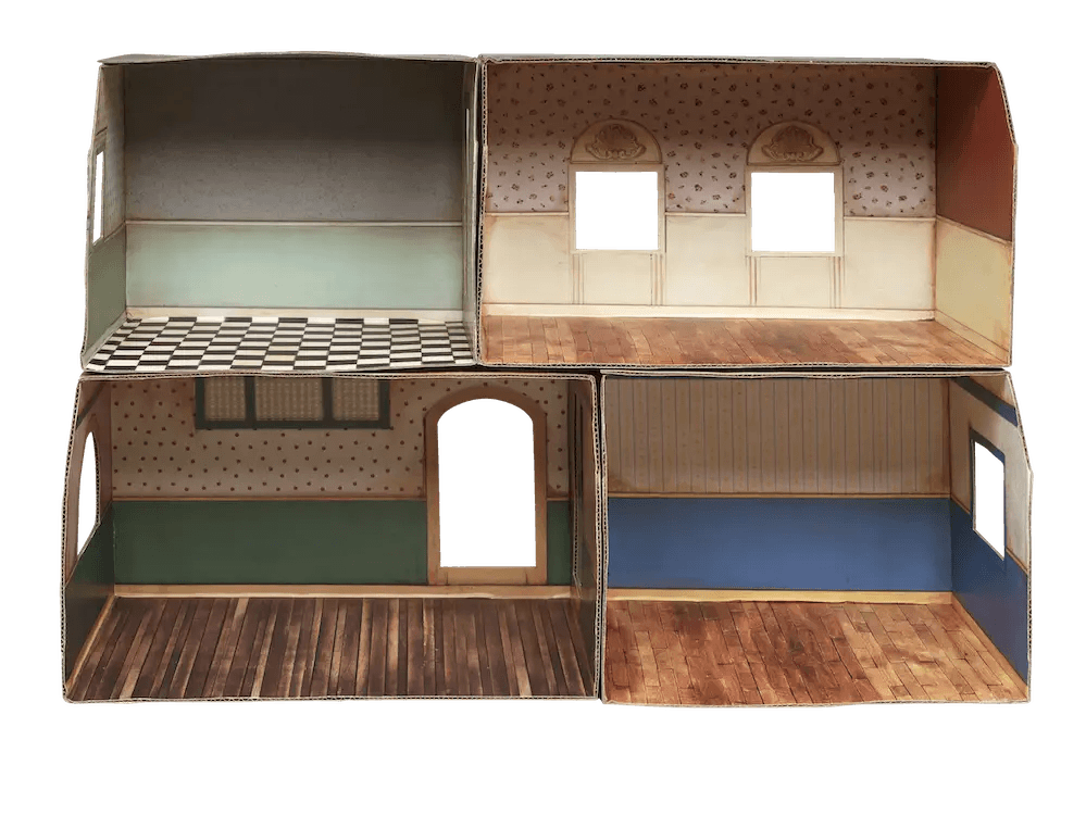 Het Muizenhuis - Kids Diy Dollhouse - Cardboard Play House - Playlaan