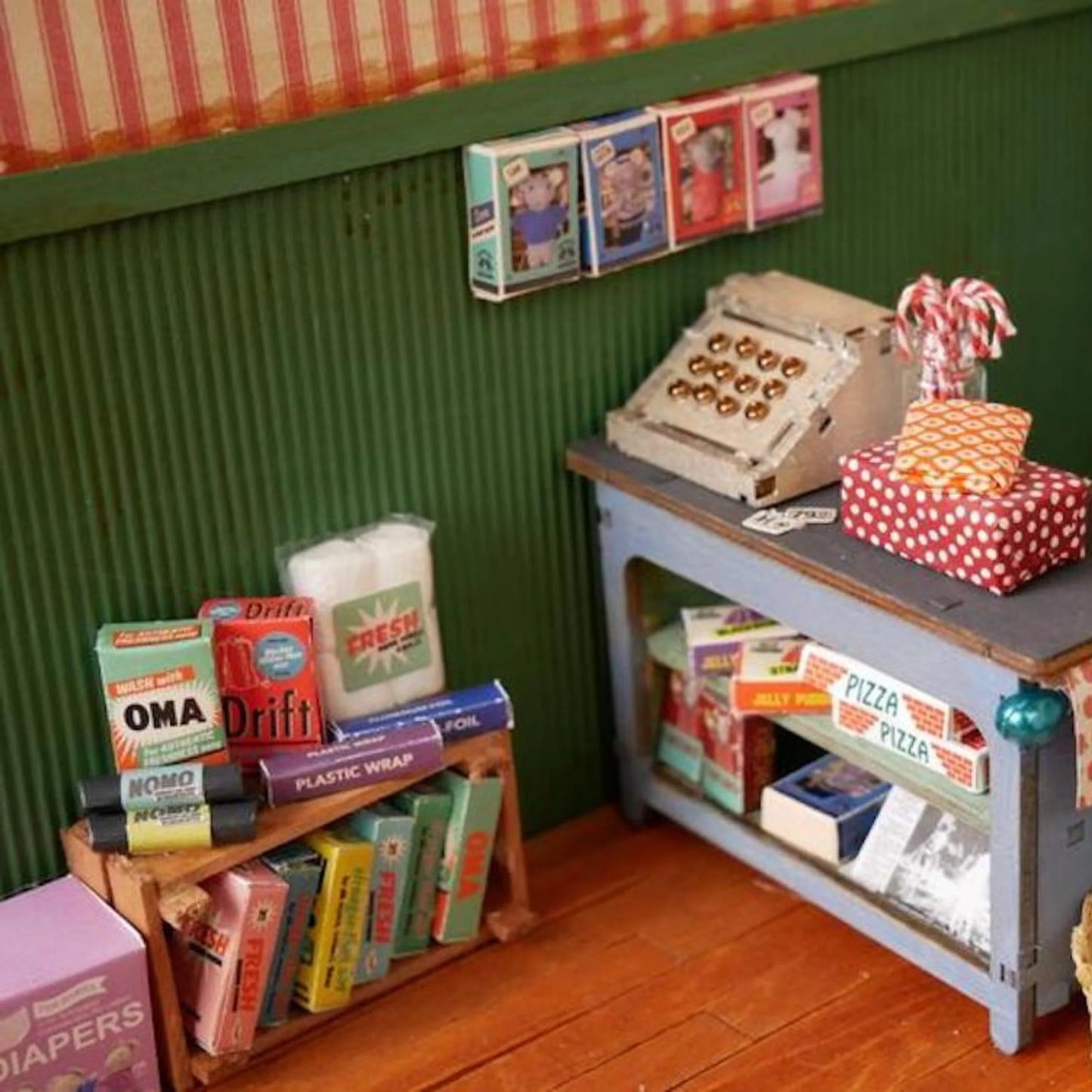 Het Muizenhuis - Kids Diy Dollhouse Die Cuts - Kitchen & Shop (Scale 1:12) - Playlaan