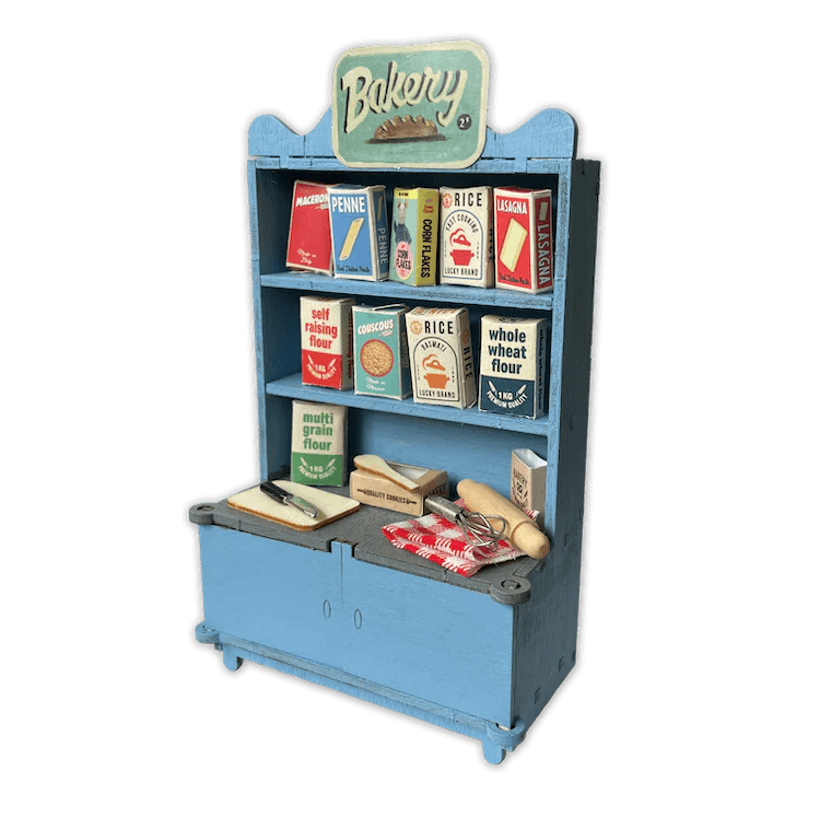 Het Muizenhuis - Kids Diy Dollhouse Die Cuts - Kitchen & Shop (Scale 1:12) - Playlaan