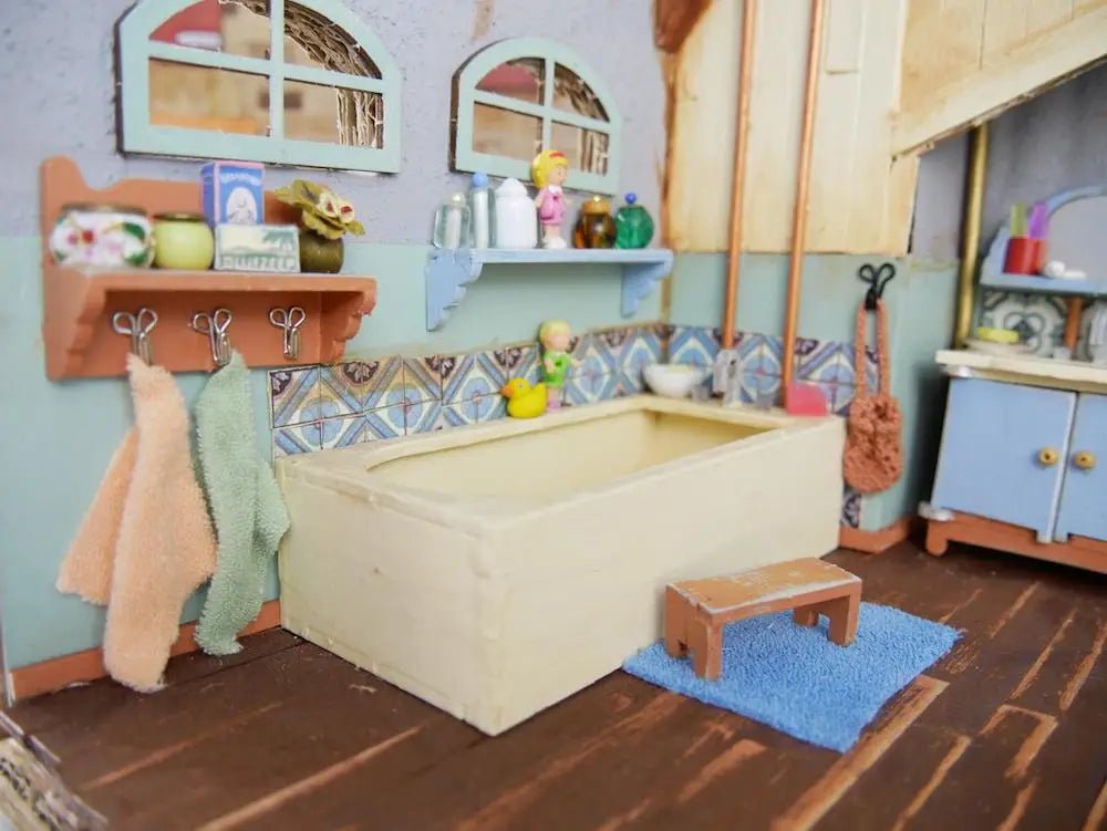 Het Muizenhuis - Kids Diy Dollhouse Furniture Kit - Bathroom (Scale 1:12) - Playlaan