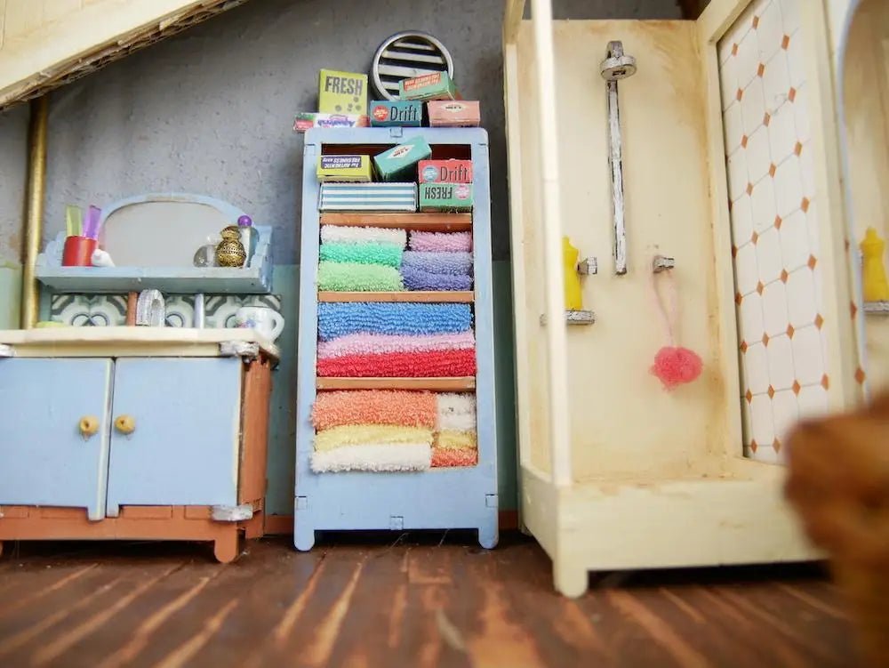Het Muizenhuis - Kids Diy Dollhouse Furniture Kit - Bathroom (Scale 1:12) - Playlaan
