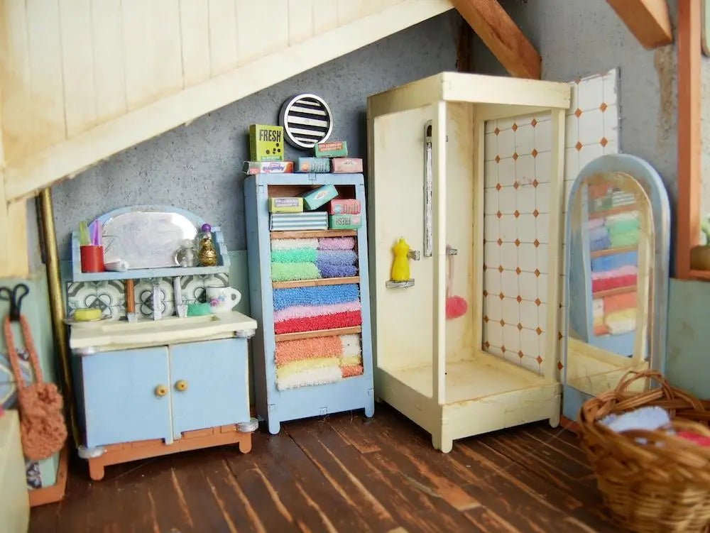 Het Muizenhuis - Kids Diy Dollhouse Furniture Kit - Bathroom (Scale 1:12) - Playlaan