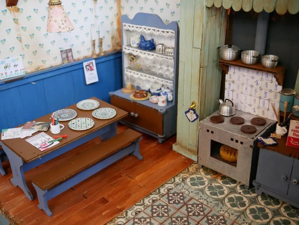 Het Muizenhuis - Kids Diy Dollhouse Furniture Kit - Kitchen (Scale 1:12) - Playlaan