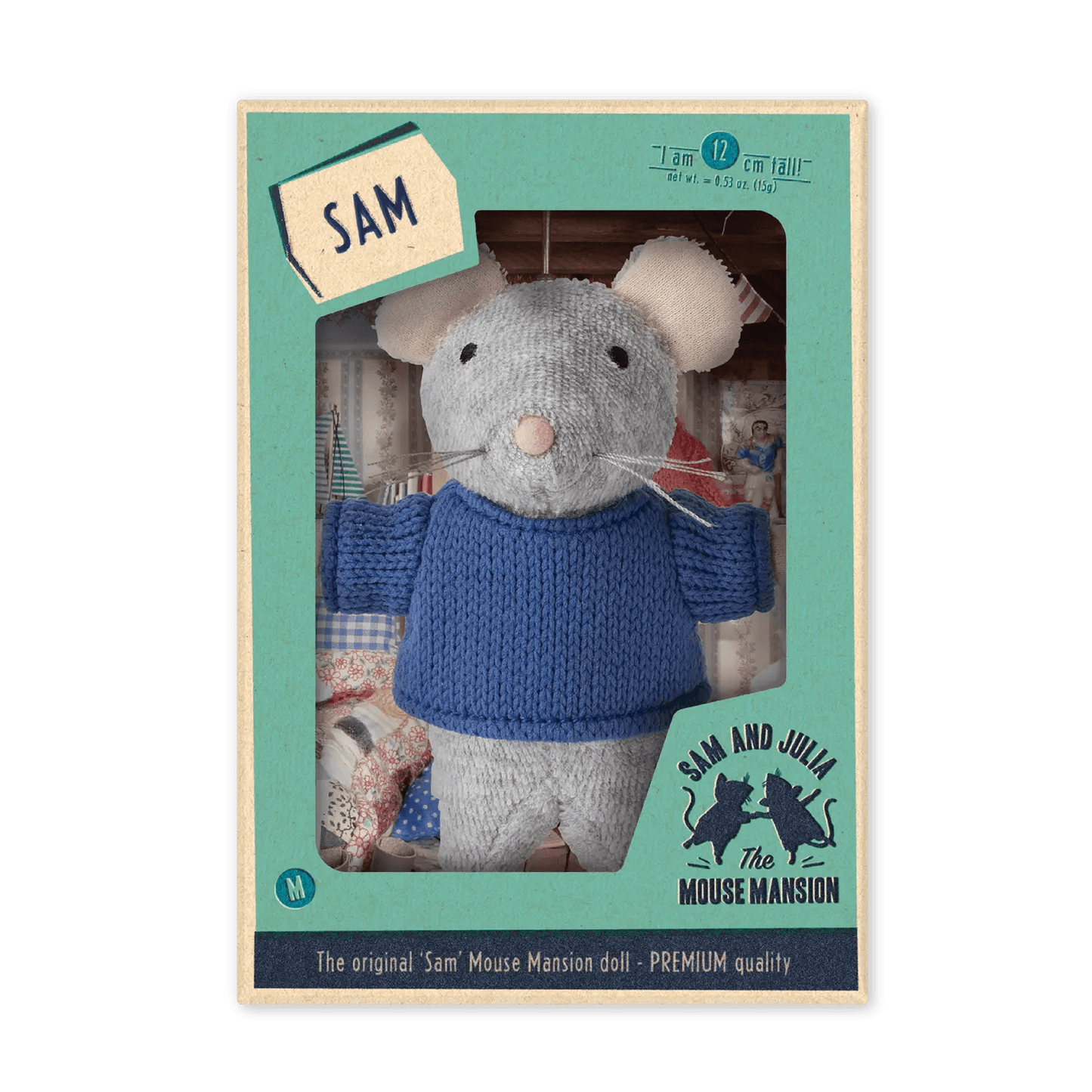 Het Muizenhuis - Kids Plush Toy - Mouse Sam (12Cm) - Playlaan
