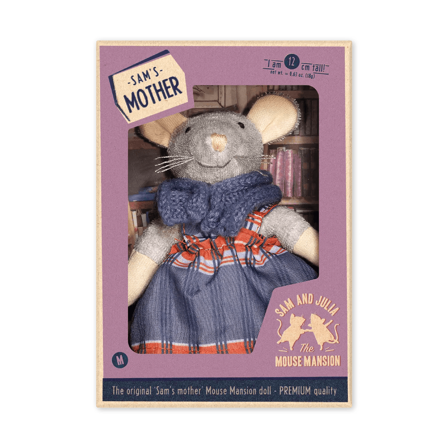 Het Muizenhuis - Kids Plush Toy - Mouse Sam'S Mother (13Cm) - Playlaan