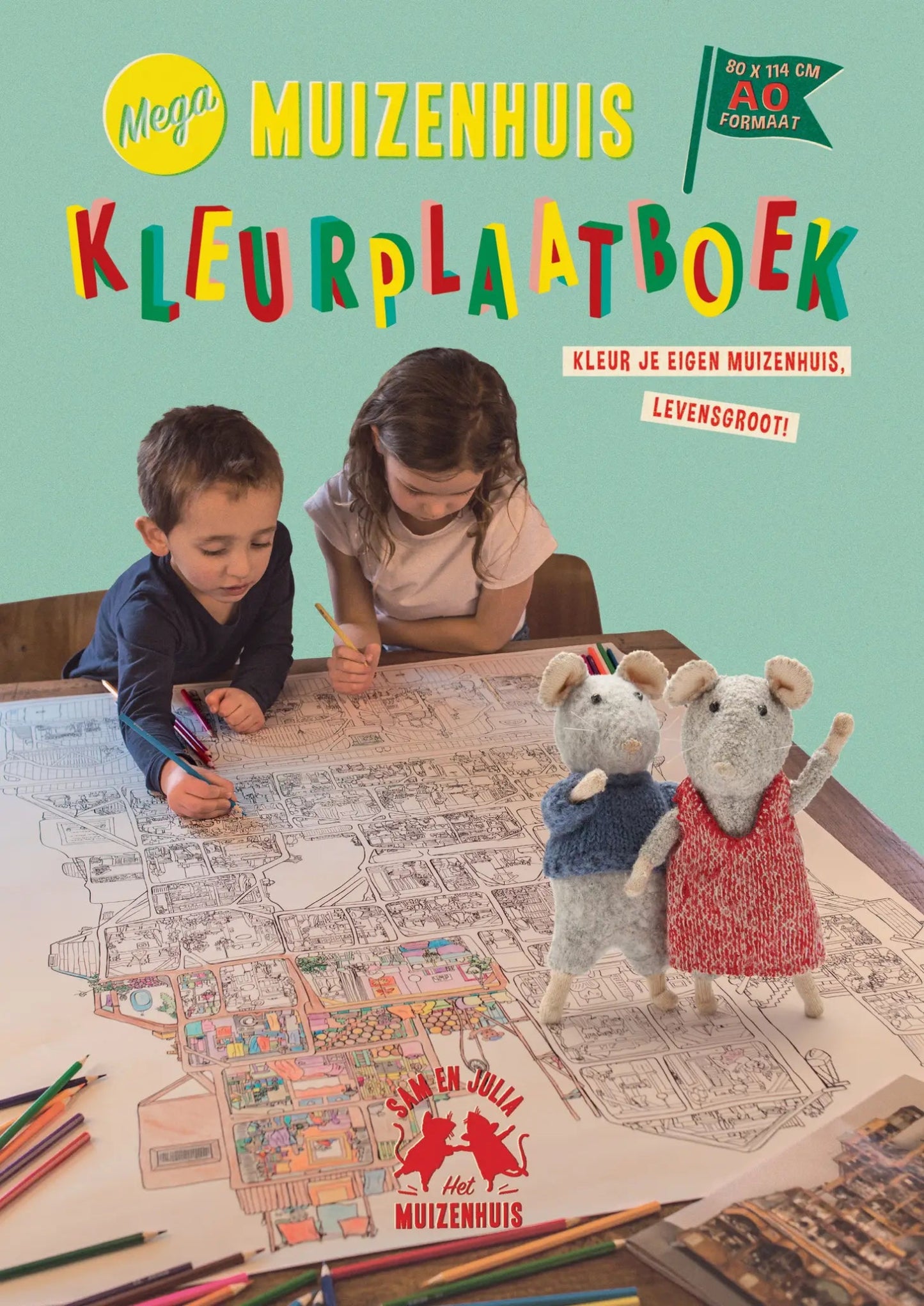 Het Muizenhuis - Mega Muizenhuis Kleurplaatboek - Playlaan