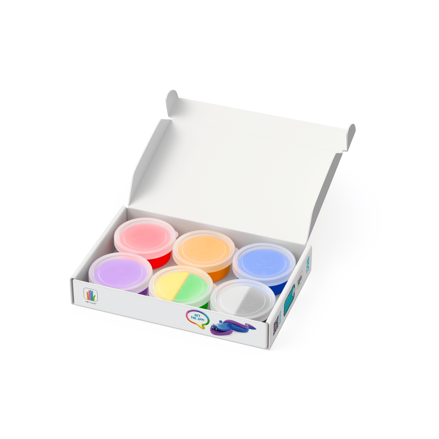 Hey Clay - Boetseerklei speelset Ocean 6 Clownfish Discus Eel - 6 potjes - Playlaan