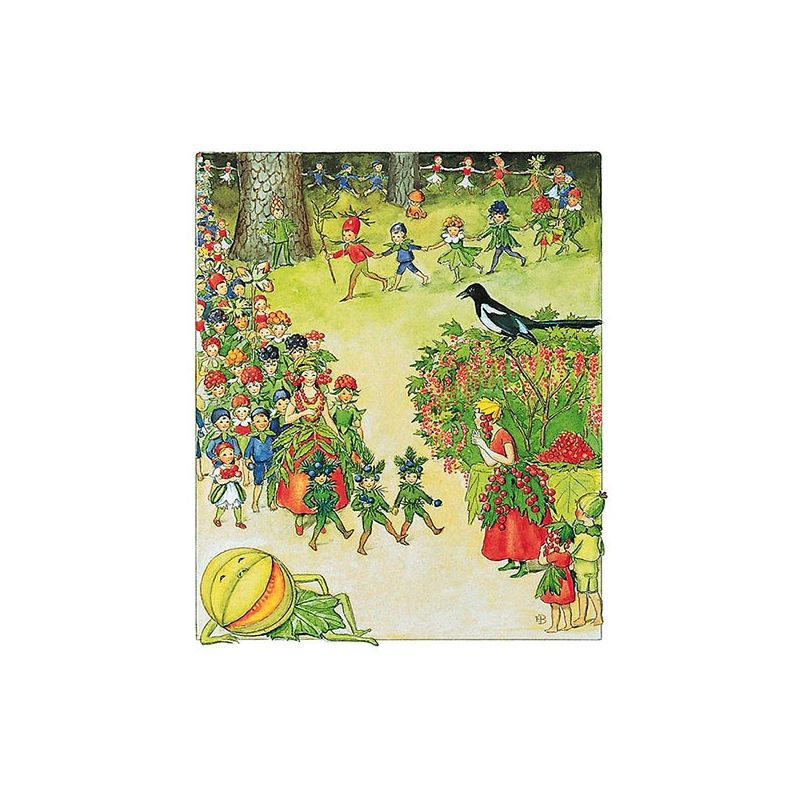 Hjelm Förlag - Ansichtkaart Augustusfeest - Het jaar rond E. Beskow - Playlaan