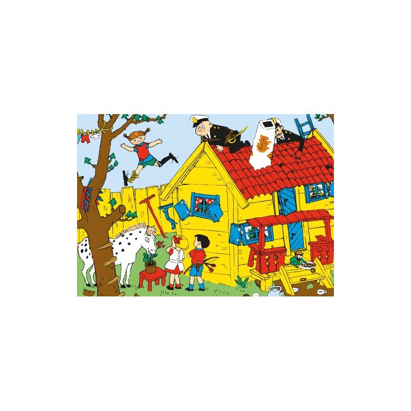 Hjelm Förlag - Ansichtkaart Pippi Langkous - Villa Villekulla - Playlaan