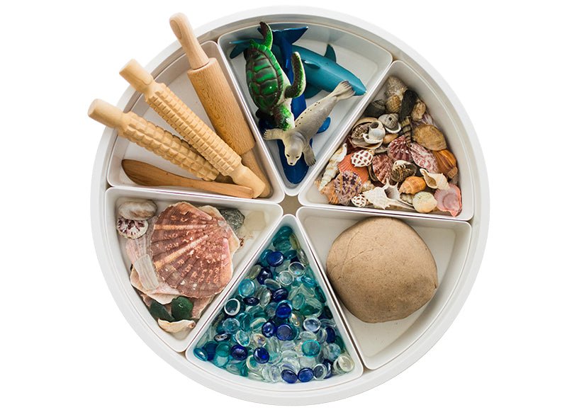 Inspire My Play - PlayTRAY - speelbak met deksel en 6 inserts - 43cm - Playlaan