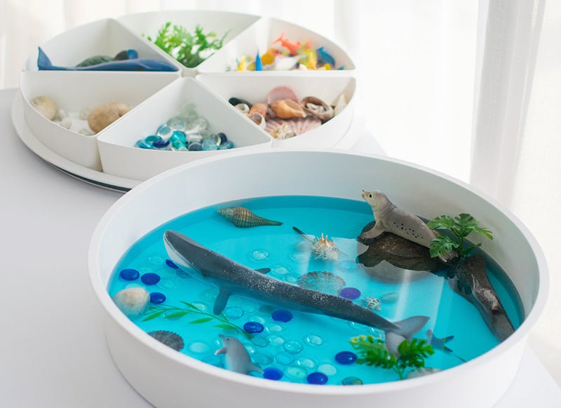 Inspire My Play - PlayTRAY - speelbak met deksel en 6 inserts - 43cm - Playlaan