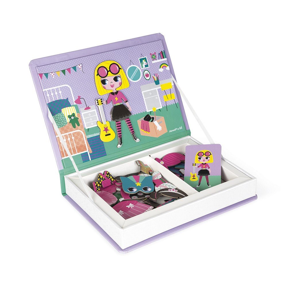Janod - Magneetboek Verkleedfeest Meisjes - Playlaan