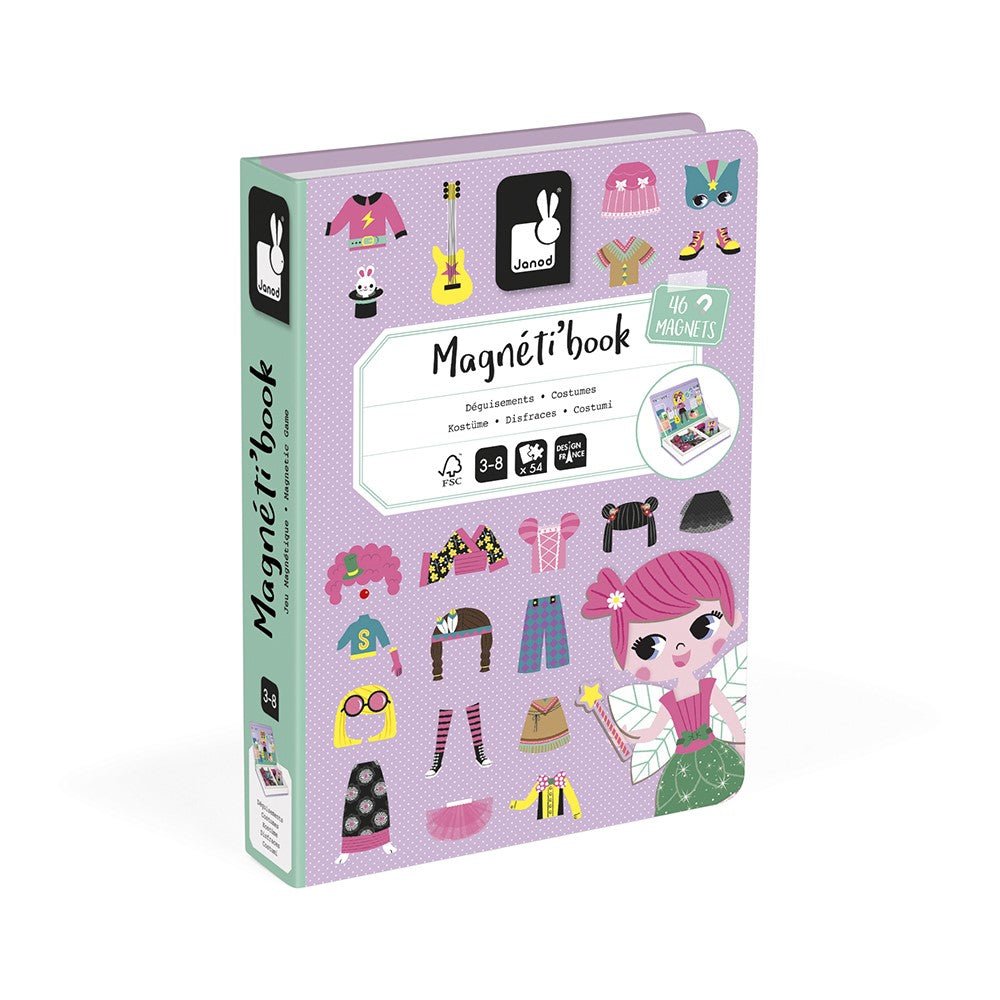 Janod - Magneetboek Verkleedfeest Meisjes - Playlaan