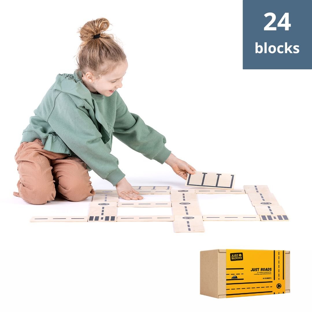 Just Blocks - Just Roads 24 stuks - Playlaan