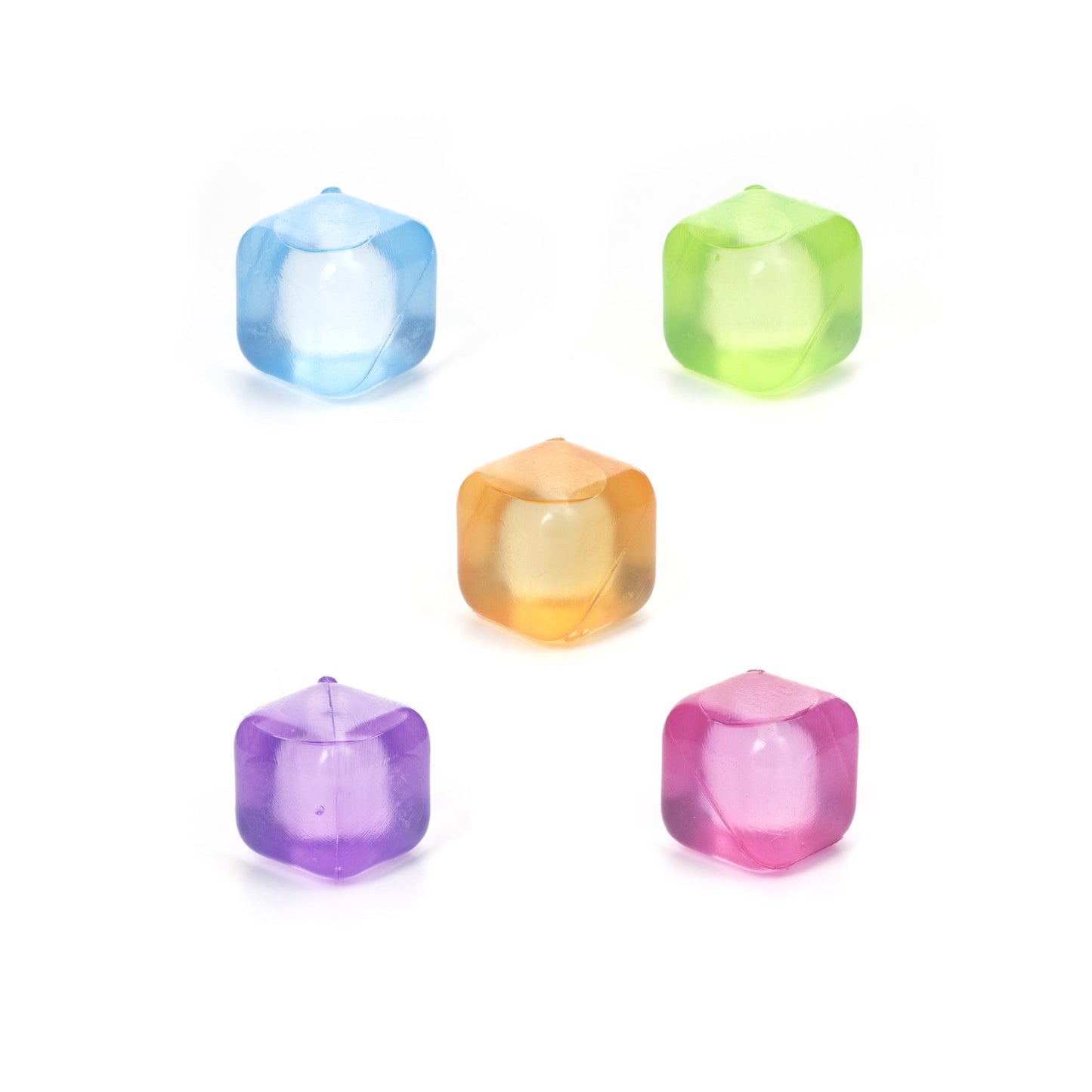 Kikkerland - Herbruikbaar Jjsblokjes Regenboog - 30stuks - Playlaan