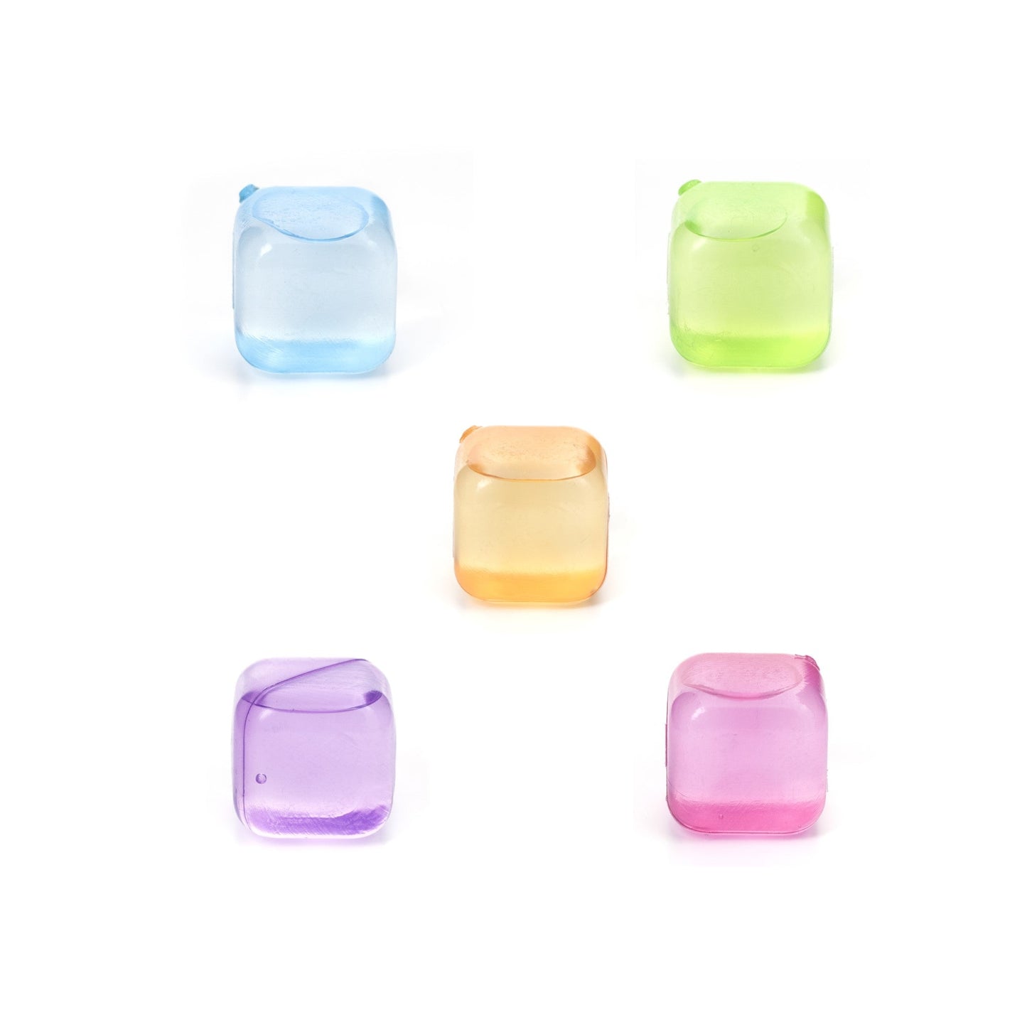 Kikkerland - Herbruikbaar Jjsblokjes Regenboog - 30stuks - Playlaan