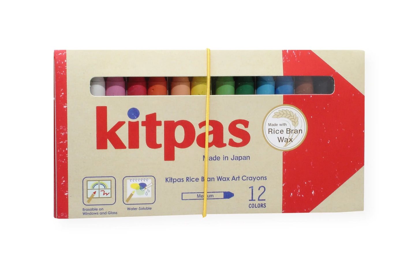 Kitpas - Kitpas Raamkrijtjes Rijstwax medium 12 stuks - Playlaan