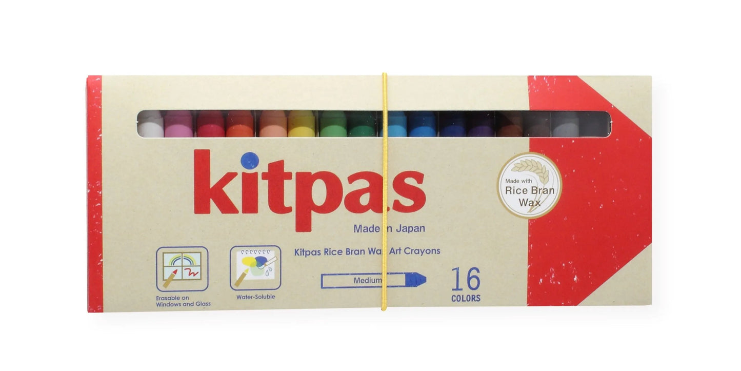 Kitpas - Kitpas Raamkrijtjes Rijstwax medium 16 stuks - Playlaan
