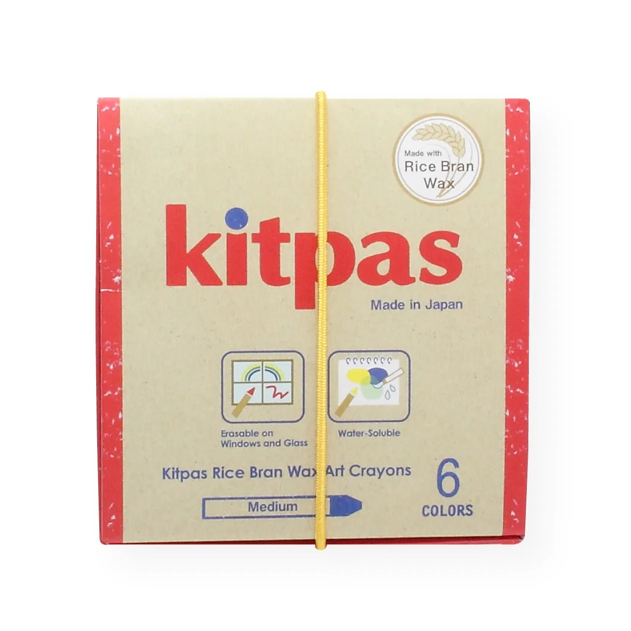 Kitpas - Kitpas Raamkrijtjes Rijstwax medium 6 stuks - Playlaan