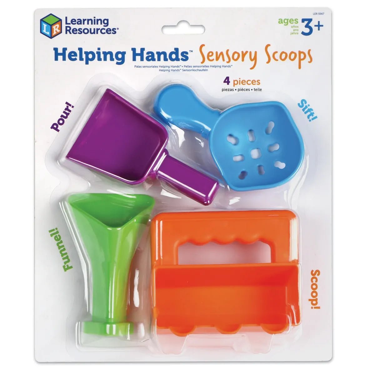 Learning Resources - Helping Hands Sensory Scoops set van 4 - Playlaan