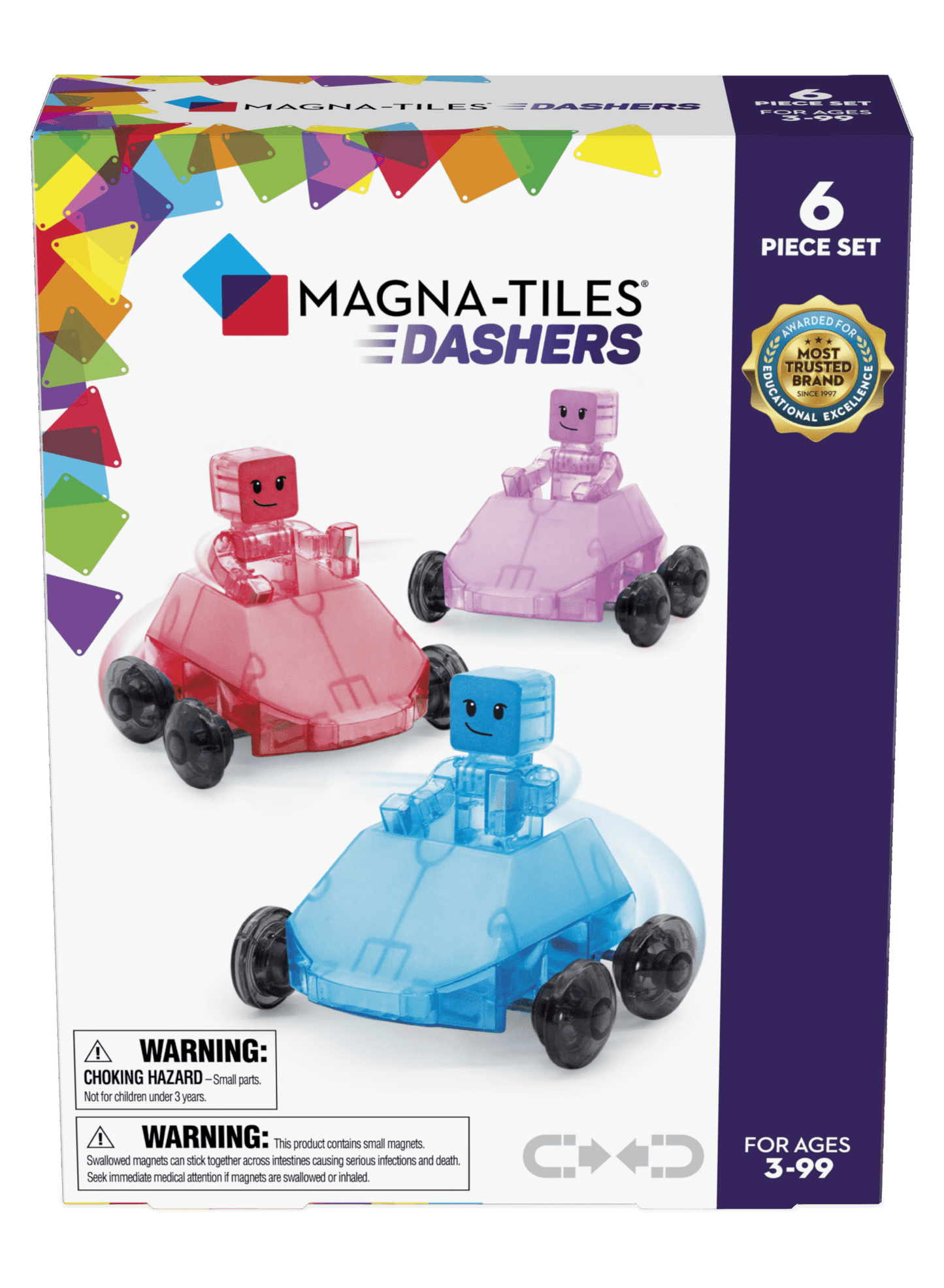 Magna-Tiles - Magnetische Tegels Dashers 6 piece set - Playlaan